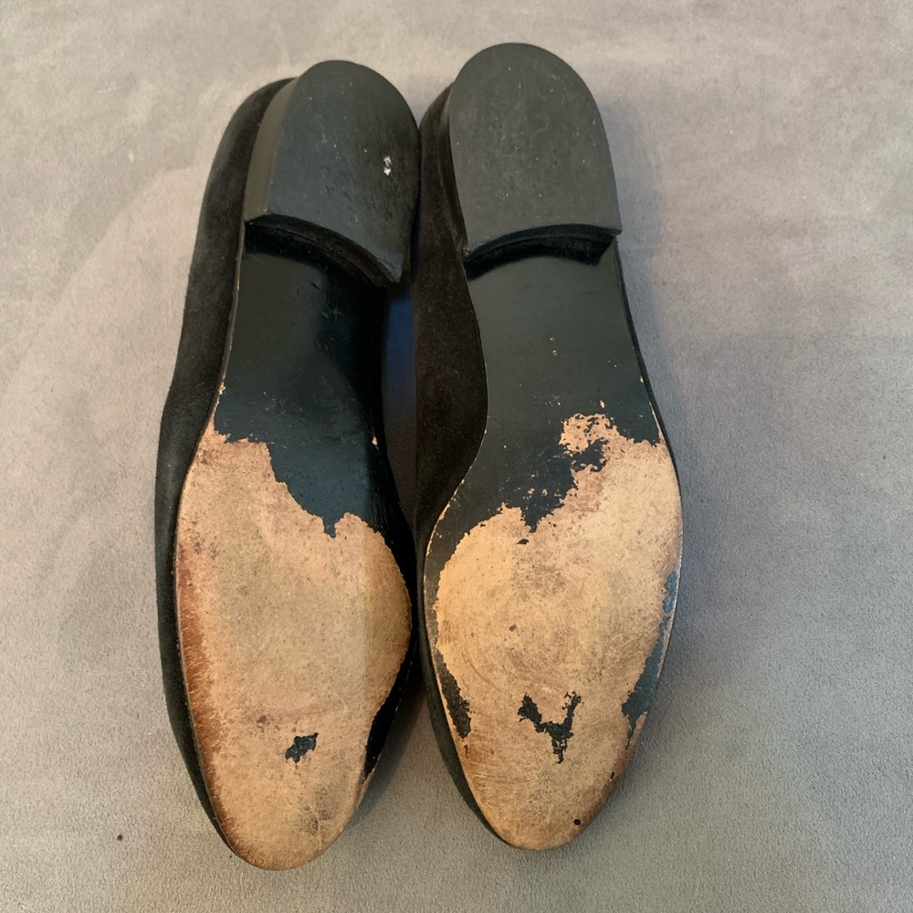 Stuart Weitzman Black Suede Flats  (8.5) - Picture 8 of 8